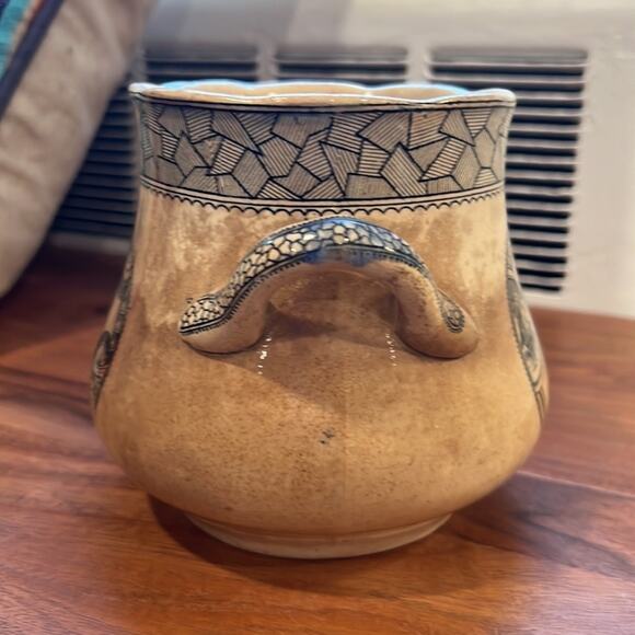 19th Century Drinking Vessel/Jug January 8, 1880 - Old Hall Excelsior Blue - Picture 3 of 9